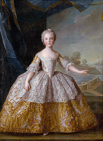 Isabelle of Parma as a Child, 1749 | Jean-Marc Nattier | Gemälde Reproduktion