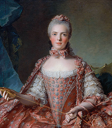 Marie-Adelaide of France, 1756 by Jean-Marc Nattier | Painting Reproduction