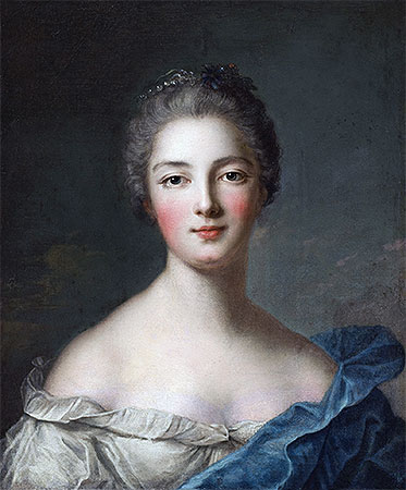 Portrait of a Lady, c.1750 by Jean-Marc Nattier | Painting Reproduction