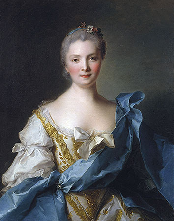 Madame de la Porte, 1754 by Jean-Marc Nattier | Painting Reproduction