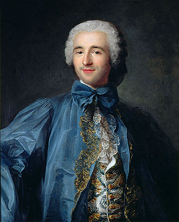 Portrait of a Gentleman in a Blue Coat, n.d. | Jean-Marc Nattier | Gemälde Reproduktion