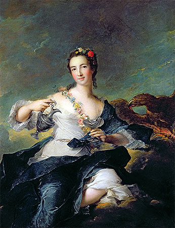 Portrait of a Young Woman as Hebe, n.d. | Jean-Marc Nattier | Painting Reproduction