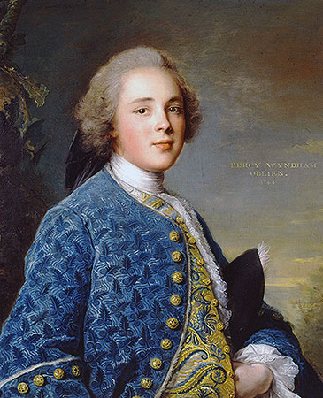 Portrait of Percy Wyndham O'Brien, 1744 | Jean-Marc Nattier | Painting Reproduction