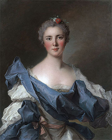 Portrait of the Comtesse d'Andlau, 1743 | Jean-Marc Nattier | Gemälde Reproduktion