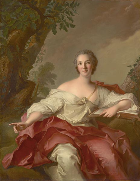 Porträt von Madame Geoffrin, 1738 | Jean-Marc Nattier | Gemälde Reproduktion