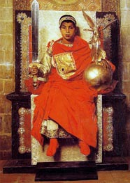 The Byzantine Emperor Honorius, 1880 by Jean-Paul Laurens | Painting Reproduction