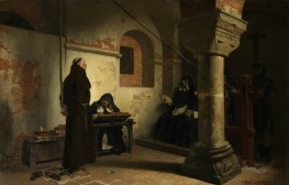 Bernard Délicieux vor dem Inquisitionstribunal | Jean-Paul Laurens | Gemälde Reproduktion
