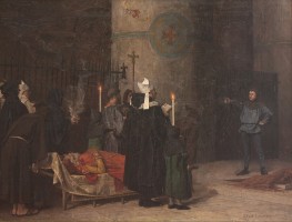Die Beerdigung von Wilhelm dem Eroberer | Jean-Paul Laurens | Gemälde Reproduktion