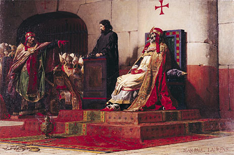 Pope Formosus (816-896) and Pope Stephen VII in 897, 1870 | Jean-Paul Laurens | Gemälde Reproduktion