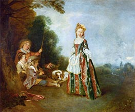 The Dance (Iris), c.1719 by Watteau | Painting Reproduction