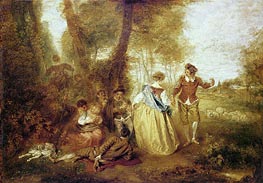 Pastoral Pleasures | Watteau | Gemälde Reproduktion