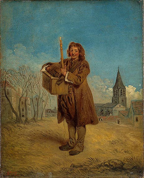 Savoyard with a Marmot, 1716 by Watteau | Painting Reproduction