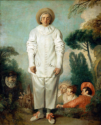 Pierrot (Gilles), c.1718/19 by Watteau | Painting Reproduction