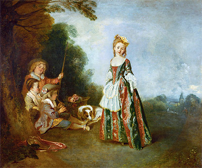 Der Tanz (Iris) | Watteau | Gemälde Reproduktion