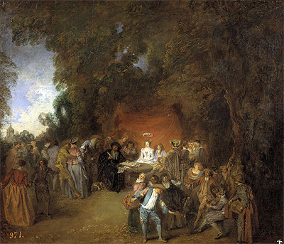 Capitulations of Wedding and Rural Dance, c.1711 | Watteau | Painting Reproduction