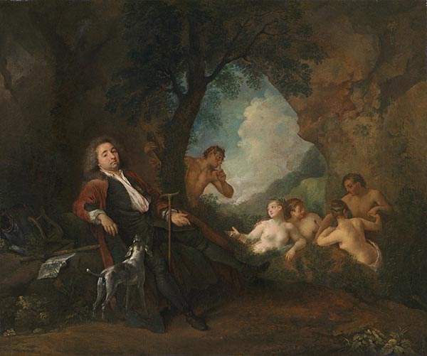 Portrait of Antoine de la Roque, 1718 by Watteau | Painting Reproduction