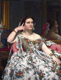 Madame Moitessier, 1856 von Ingres | Gemälde-Reproduktion