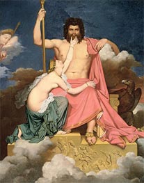 Jupiter and Thetis, Undated by Ingres | Painting Reproduction