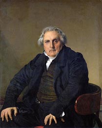 Louis-Francois Bertin, 1832 by Ingres | Painting Reproduction