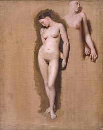 Study for 'Roger Freeing Angelica', 1818 by Ingres | Painting Reproduction