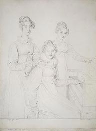 The Kaunitz Sisters (Leopoldine, Caroline and Ferdinandine) | Ingres | Painting Reproduction
