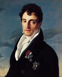 Portrait of Baron Joseph Vialetes de Mortarieu, 1806 by Ingres | Painting Reproduction