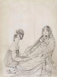 Portrait of Mrs. George Vesey and Her Daughter Elizabeth Vesey, later Lady Colthurst, 1816 von Ingres | Gemälde-Reproduktion