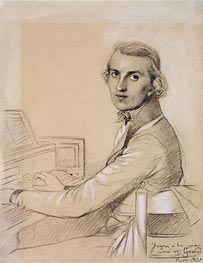 Charles Gounod, 1841 von Ingres | Gemälde-Reproduktion