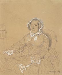 Portrait of Mme. Ramel, 1852 von Ingres | Gemälde-Reproduktion