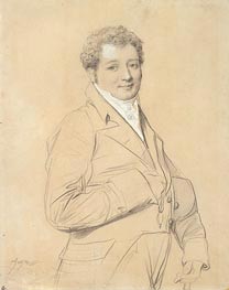 Portrait of Marquis Allesandro d'Azzia | Ingres | Gemälde Reproduktion