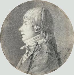 Profile Portrait of a Man, n.d. von Ingres | Gemälde-Reproduktion