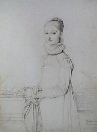 Portrait of a Young Woman, c.1815 von Ingres | Gemälde-Reproduktion