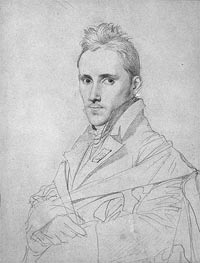 The Painter Louis-Nicolas Lemasle, a.1812 von Ingres | Gemälde-Reproduktion