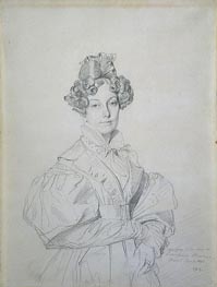 Madame Desire Raoul-Rochette, born Antoinette-Claude Houdon, 1830 von Ingres | Gemälde-Reproduktion