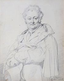 Portrait of Guillaume Guillon Lethiere, n.d. von Ingres | Gemälde-Reproduktion