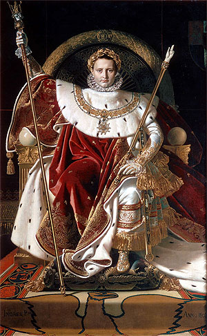 Napoleon I on the Imperial Throne, 1806 | Ingres | Painting Reproduction