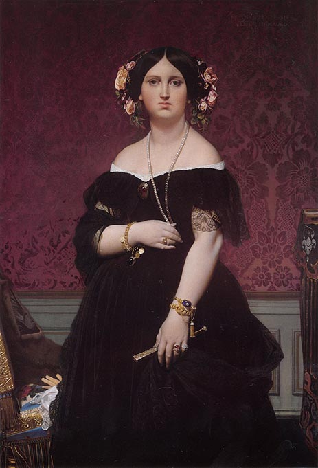 Madame Moitessier, 1851 | Ingres | Gemälde Reproduktion