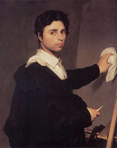  Ingres as a Young Man, c.1850/60 | Ingres | Painting Reproduction