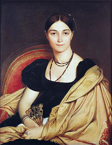 Portrait of Madame Antonia de Vaucay nee de Nittis, 1807 | Ingres | Gemälde Reproduktion