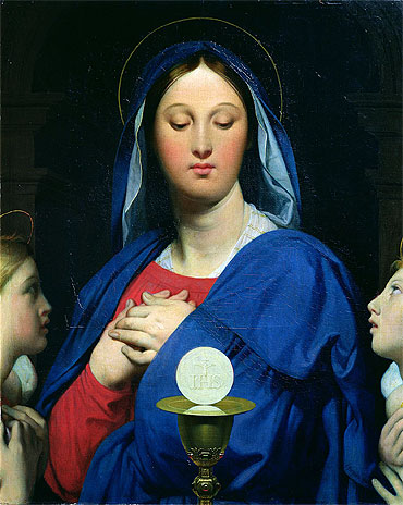 The Virgin of the Host, 1866 | Ingres | Painting Reproduction