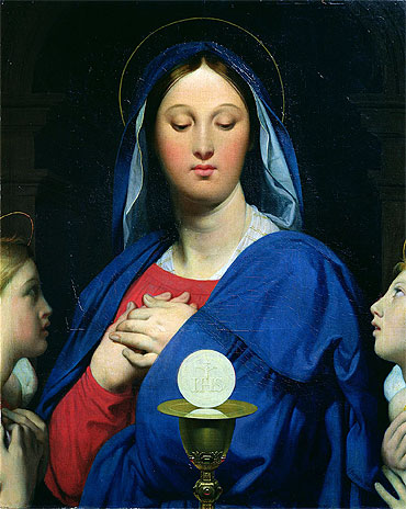 The Virgin of the Host, 1866 by Ingres | Painting Reproduction