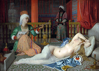 Odalisque with a Slave, c.1839/40 | Ingres | Painting Reproduction