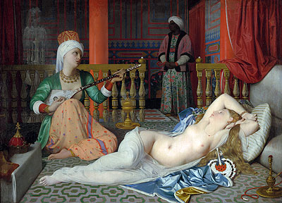 Odalisque with a Slave, c.1839/40 | Ingres