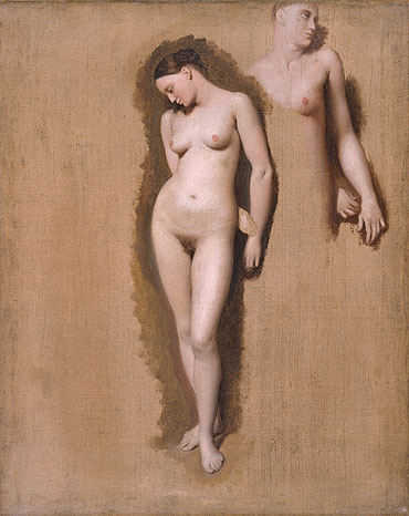 Study for 'Roger Freeing Angelica', 1818 | Ingres | Gemälde Reproduktion