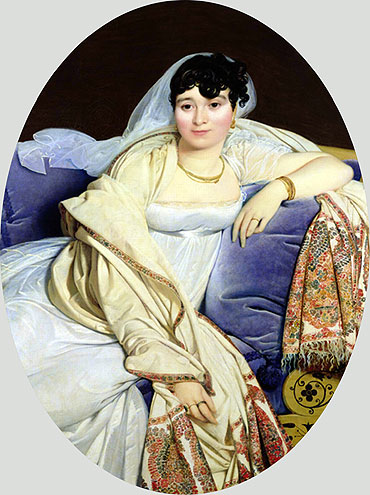 Portrait of Madame Riviere nee Marie Francoise Jacquette Bibiane Blot de Beauregard, 1805 | Ingres