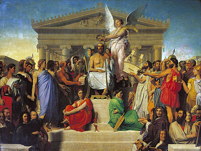 The Apotheosis of Homer, 1827 | Ingres