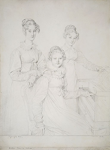 The Kaunitz Sisters (Leopoldine, Caroline and Ferdinandine), 1818 | Ingres