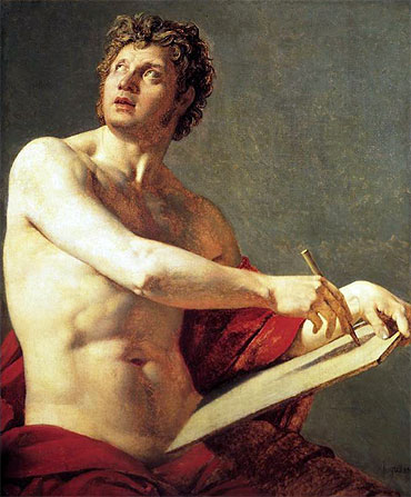Academic Figure, 1801 | Ingres | Painting Reproduction