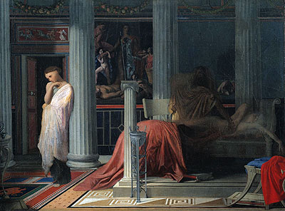 Antiochus and Stratonice, c.1834 | Ingres | Gemälde Reproduktion