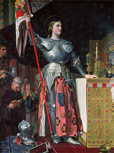 Joan of Arc at the Coronation of King Charles VII, 17th July 1429, 1854 | Ingres